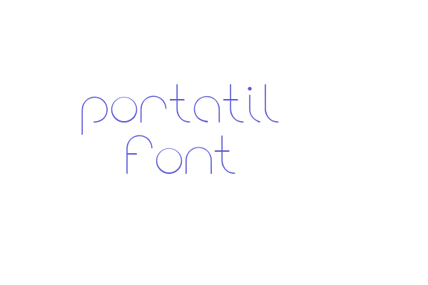 portatil font