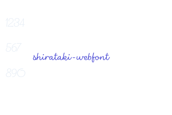 shirataki-webfont