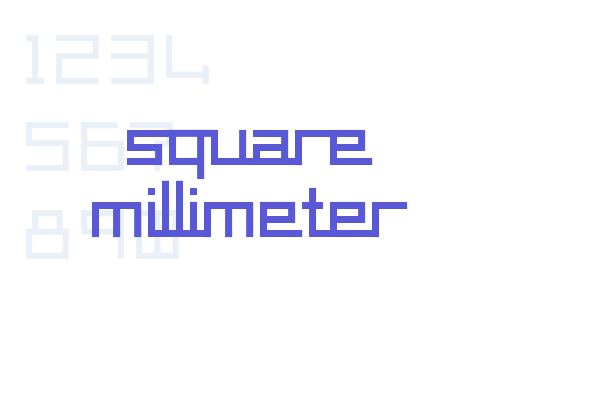 square millimeter