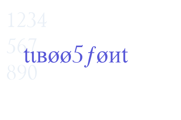 tiboo5font