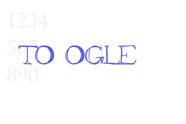 to ogle