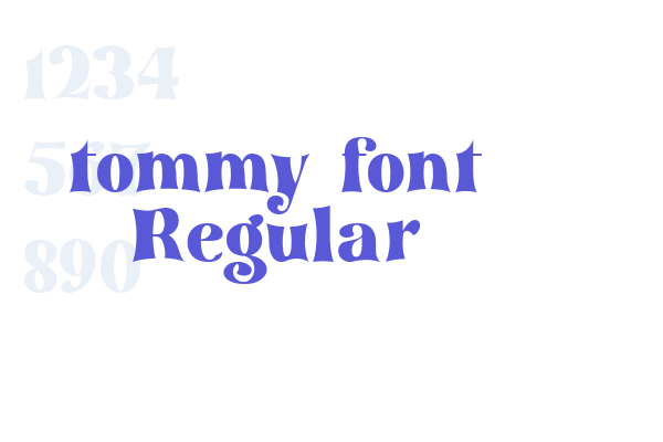 tommy font Regular