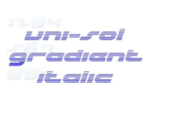 uni-sol gradient italic