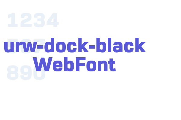 urw-dock-black WebFont