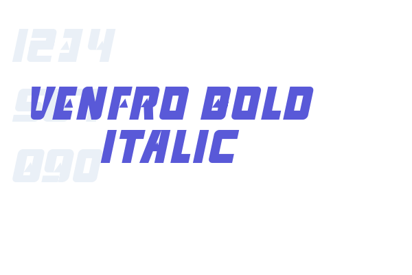 venfro Bold Italic