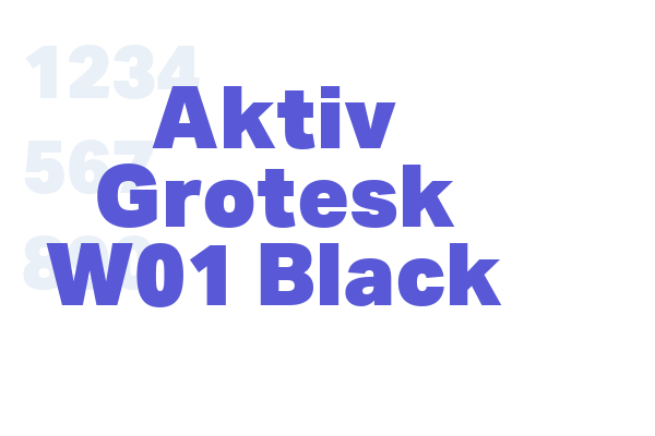 Aktiv Grotesk W01 Black