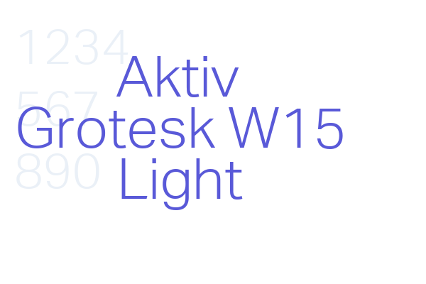 Aktiv Grotesk W15 Light