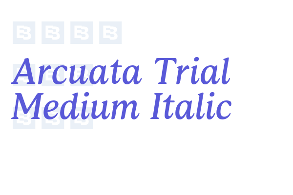 Arcuata Trial Medium Italic