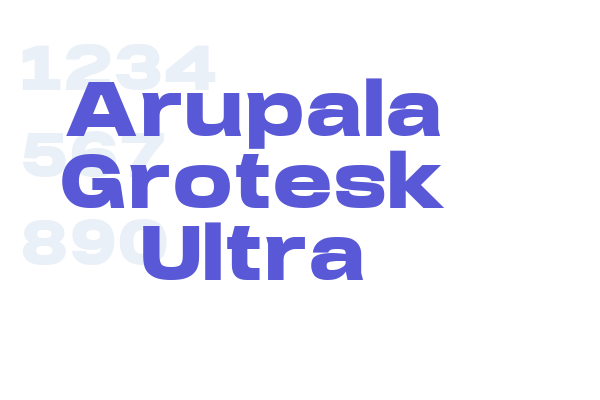 Arupala Grotesk Ultra