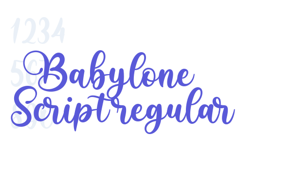 Babylone Script regular