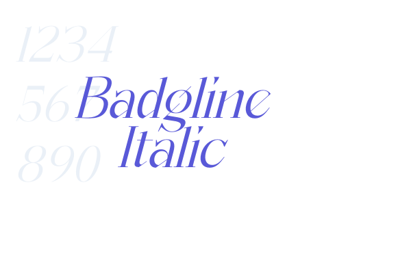 Badgline Italic