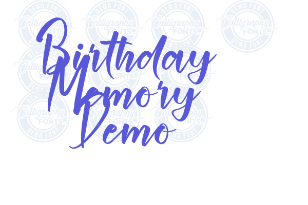 Birthday Memory Demo