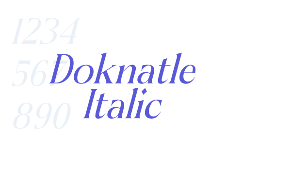 Doknatle Italic