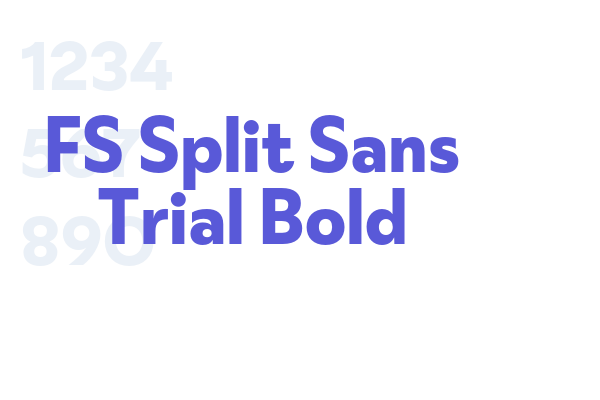 FS Split Sans Trial Bold