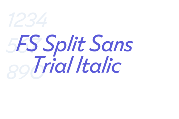 FS Split Sans Trial Italic