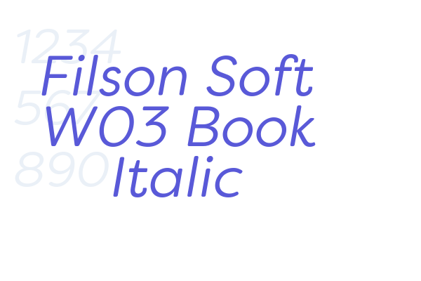 Filson Soft W03 Book Italic