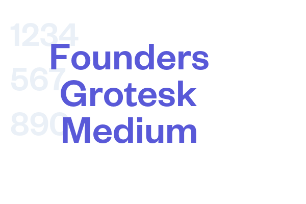 Founders Grotesk Medium