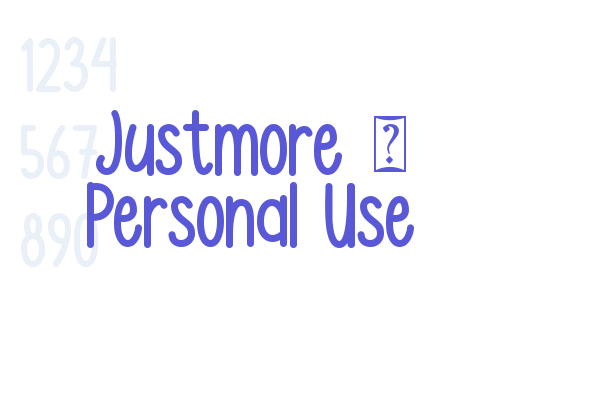 Justmore – Personal Use