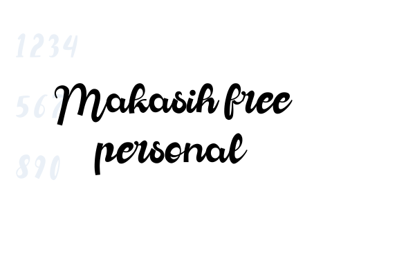 Makasih free personal