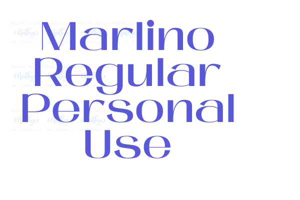 Marlino Regular Personal Use