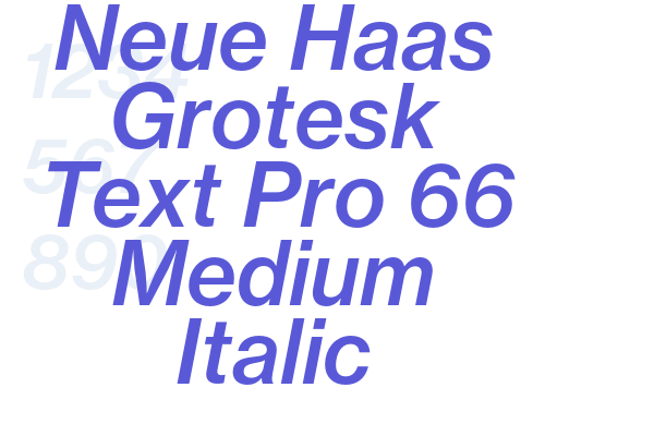 Neue Haas Grotesk Text Pro 66 Medium Italic