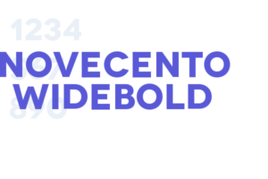Novecento WideBold Font Free Download Now