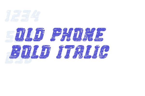 Old Phone Bold Italic