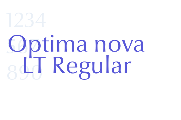 Optima nova LT Regular