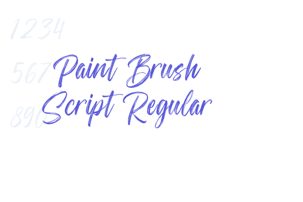 Paint Brush Script Regular