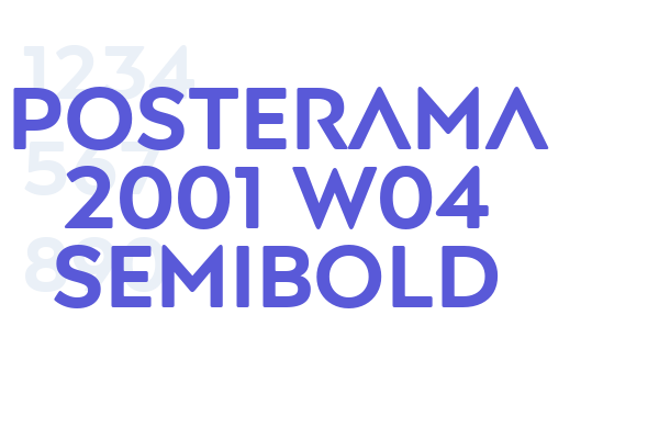 Posterama 2001 W04 SemiBold