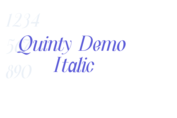 Quinty Demo Italic