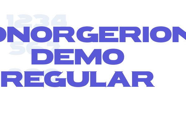 RONORGERION DEMO Regular