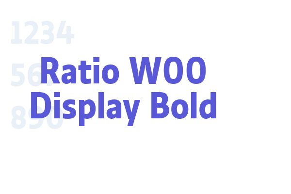 Ratio W00 Display Bold