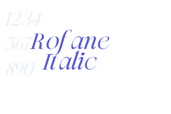 Rofane Italic