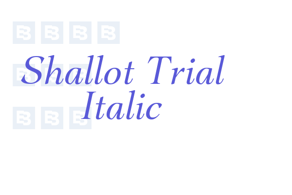 Shallot Trial Italic