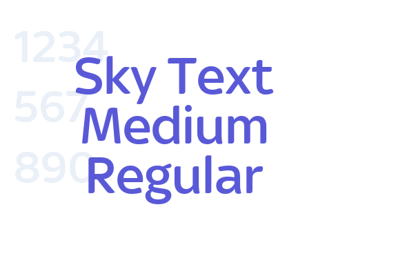 Sky Text Medium Regular