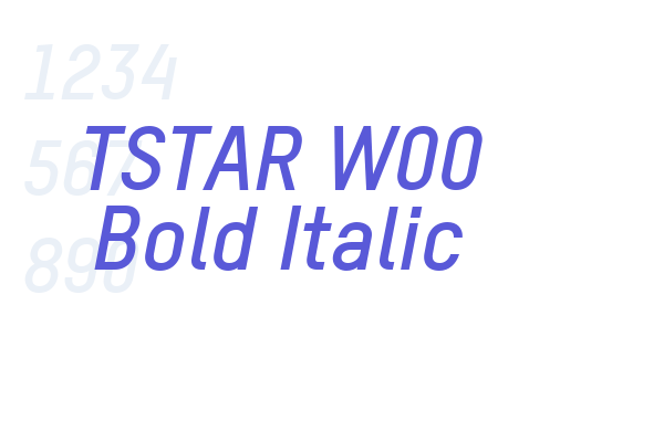 TSTAR W00 Bold Italic