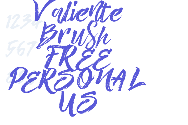 Valiente Brush FREE PERSONAL US