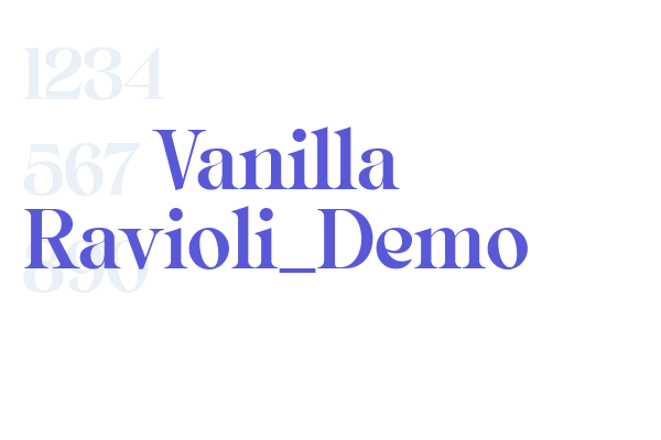 Vanilla Ravioli_Demo