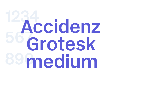 Accidenz Grotesk medium