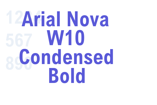 Arial Nova W10 Condensed Bold