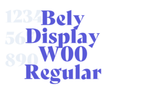 Bely Display W00 Regular - Font Free Download