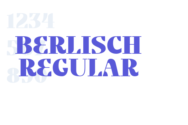 Berlisch Font