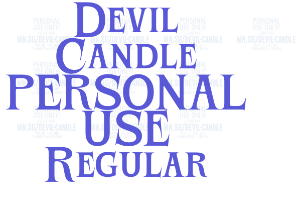 Devil Candle PERSONAL USE Regular