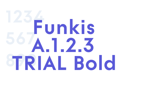 Funkis A.1.2.3 TRIAL Bold