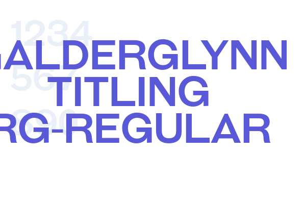 Galderglynn Titling Rg-Regular