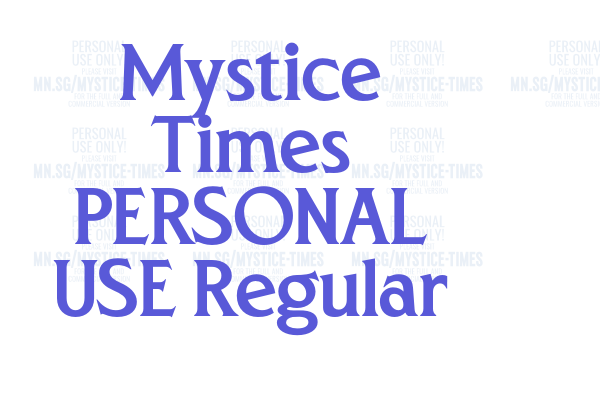 Mystice Times PERSONAL USE Regular