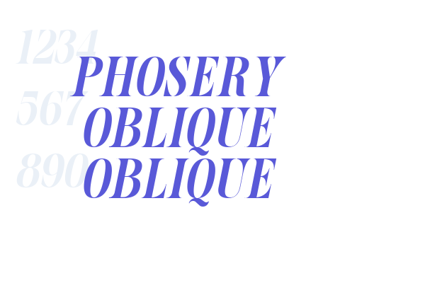 Phosery Oblique