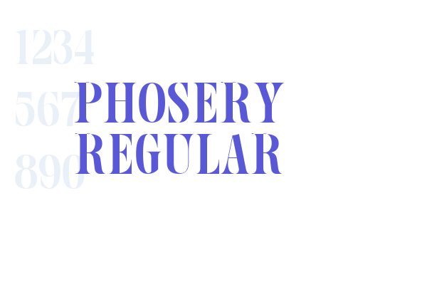 Phosery Regular