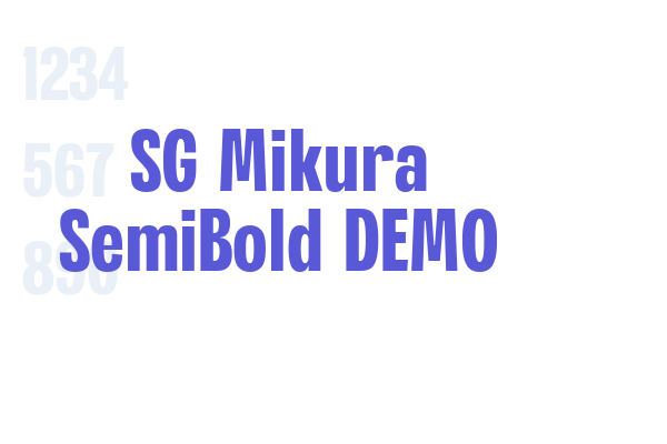 SG Mikura SemiBold DEMO